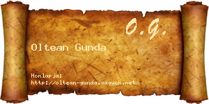Oltean Gunda névjegykártya
